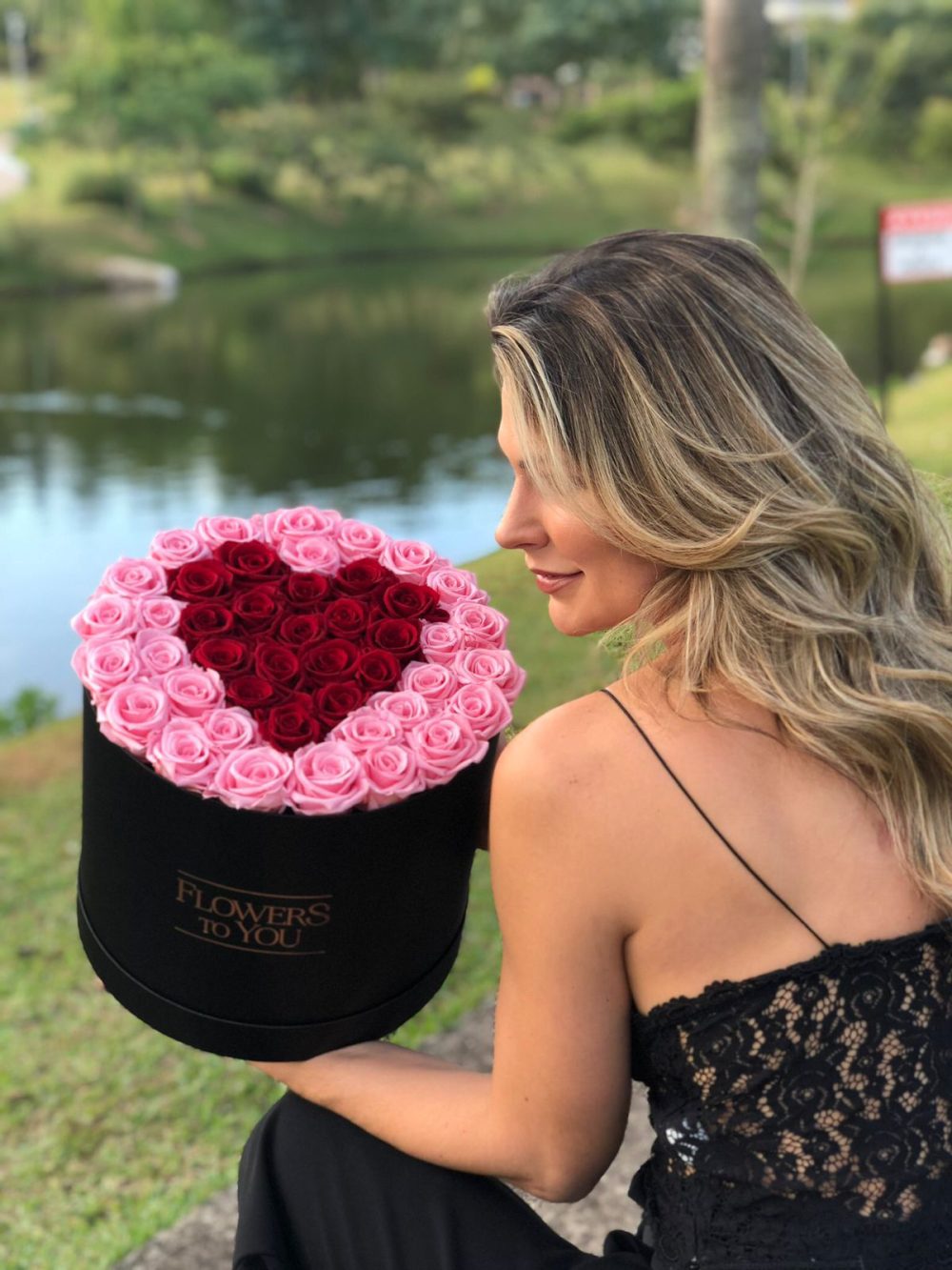 Flower Box XL Personalizado - Coração - Imagem 2
